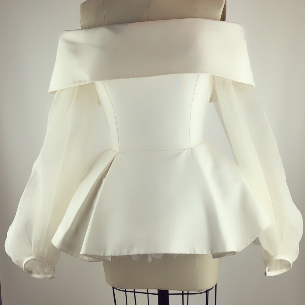 Elizabeth Kennedy Blouse white Size2